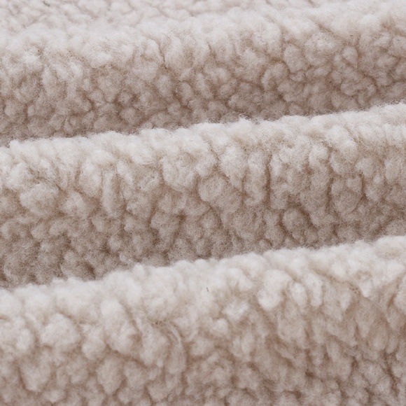 Taupe Teddy Coat with zippered tailored front - Picture 5 of 5